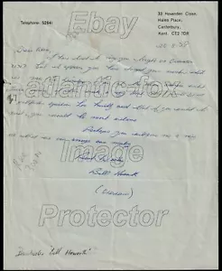 DAMBUSTERS- Bill Howarth, Les Munro's Front Gunner, Letter to Alan Cooper - Picture 1 of 1