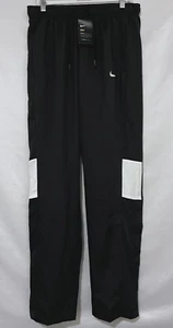 Pantaloni Nike Dry Training Uomo Large Nero Bianco Bottone-Gamba CV0096-010 Nuovi con etichette 2021 - Foto 1 di 8