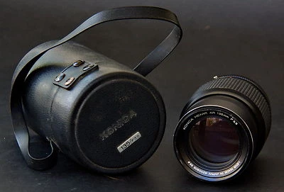 Lente de cámara Konica Hexar AR 135 mm F3,5 con estuche rígido de cuero  Foto 1 de 4