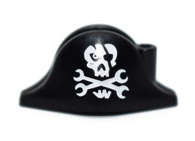 LEGO Minifigure Pirate Hat skull crossbones Ninjago 70591 Captain Soto black cap