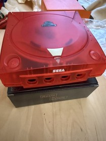 SEGA Dreamcast Console Replacement Case Shell Housing - RED WITH EXTRA MODS
