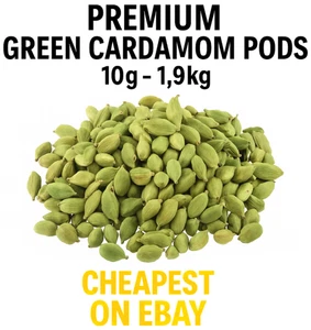 Green Cardamom Pods Whole | Premium Quality | Free P&P | Cheapest on eBay - Picture 1 of 9