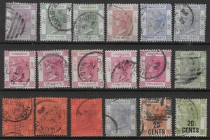 Hong Kong 1882-1901 Colección Usada (18v) - Imagen 1 de 2