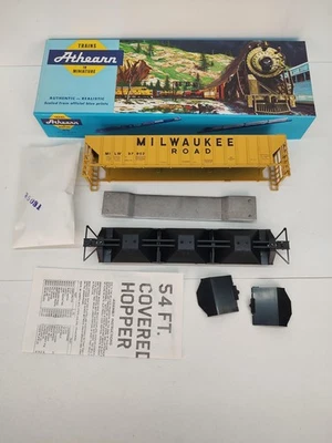 Vintage Athearn 5306 54' Covered Hopper Milwaukee Road Unassembled Kit With Box - Image 1 of 4