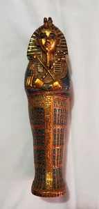 Vintage Artigiani Gilda Internazionale AGI Re Egiziano Tut Sarcofago Bara Tomba - Foto 1 di 7