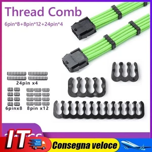 6/8/24 Pin Cable Comb Organizer Clamp for 3.0-3.6mm PC Power Cables Wiring - Photo 1/13