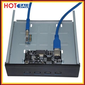 FU3401 PCI-E to 4 Port USB 3.0 PCI Express Expansion Card for Desktop - Afbeelding 1 van 9