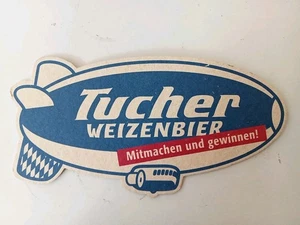 Sous Bock : TUCHER BRÄU - 1996 - Zeppelin / Coaster Bierdeckel Viltje - Picture 1 of 2
