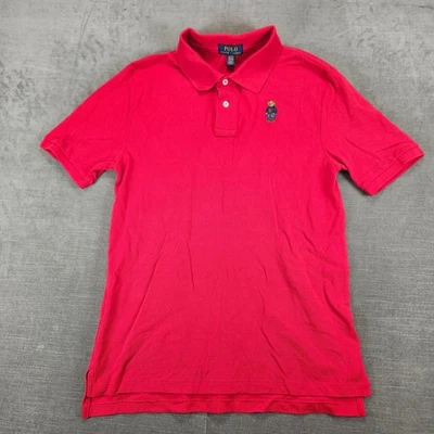 Polo Ralph Lauren Camisa Polo Oso Y2K Niños XL Rojo Algodón Manga Corta Foto 1 de 4