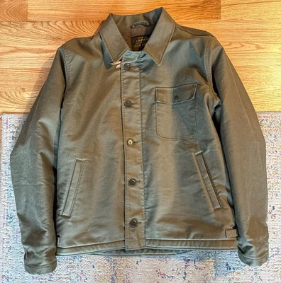 Iron Heart IHM-45-GRN - 油鞭子 A2 甲板夹克 - XXXL 军队绿色 — 第 1/4 张图片