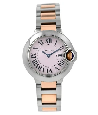 Cartier Ballon Bleu 3009 W6920034 18k Gold MOP Steel Ladies 28MM Quartz Watch - Image 1 of 4