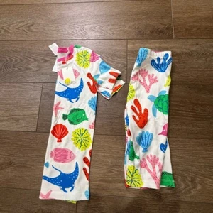 Mini Boden Girls Under the Sea Shortie Pajama set, NWT, Size 9Y, Two Piece - Picture 1 of 14