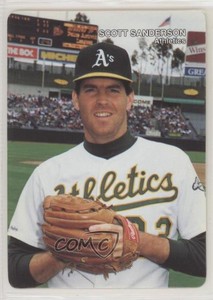 1990 Mother's Cookies Oakland Athletics Stadium Giveaway Scott Sanderson #11