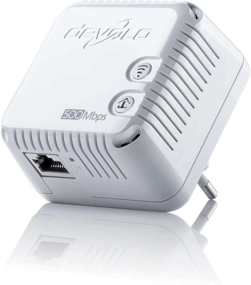 devolo dLAN 500 WiFi  Einzeladapter Wlan Powerline Steckdosen Adapter - 500 Mbps - Bild 1 von 3