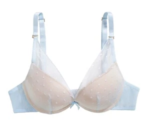 The Little Bra Company BABY BLUE/NUDE Sonia, US 34C, UK 34C - Picture 1 of 5