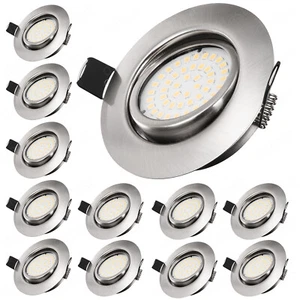 12X LED Einbaustrahler Einbauleuchten ultraflach Deckenstrahler Spot Lampen 230V - Bild 1 von 12
