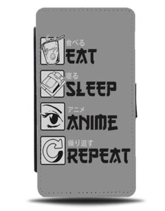 Estuche Billetera Abatible Repetición Anime Eat Sleep Divertido Regalo Presupuesto Imagen i978 - Imagen 1 de 3