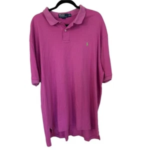 Polo de Ralph Lauren Para Hombre Manga Corta Púrpura Abotonada Algodón Polo Talla XXL GUC - Imagen 1 de 7