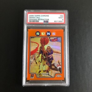 2008-09 Topps Chrome Grant Hill Orange Refractor #84 PSA 9 Mint - Phoenix Suns
