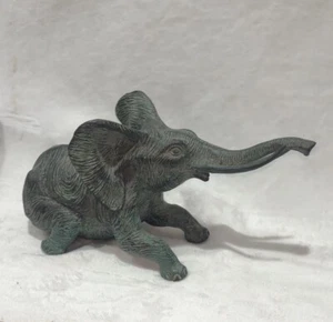 Antique Bronze Elephant Statue, Japanese, Wildlife Figure Circa 1900 - Picture 1 of 9