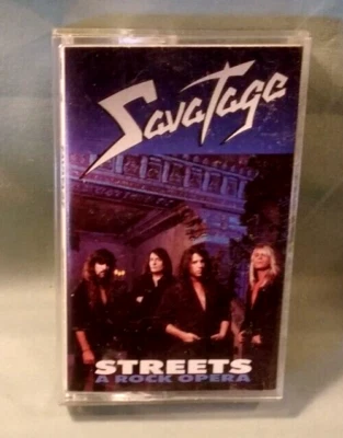 Savatage, Streets, A Rock Opera, 1991 ATLANTIC RECORDINGS, Cassette Tape - Image 1 of 4