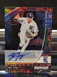 2020 Panini Prizm Draft Picks Snake Skin Prizm Auto /15 Trei Cruz #PDP73 Auto