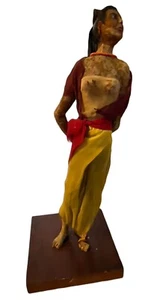 1906 Signed Jens Friedrich Wax Sculpture Figure 15” Wax Middle Eastern Woman - Picture 1 of 10