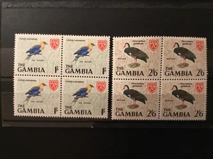 ICOLLECTZONE GAMBIA 222-223 VF NH Blocks Birds - Picture 1 of 1