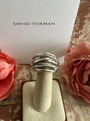 David Yurman Crossover Ring In Sterling Silver 14.7mm Size 9 - Image 1 of 4