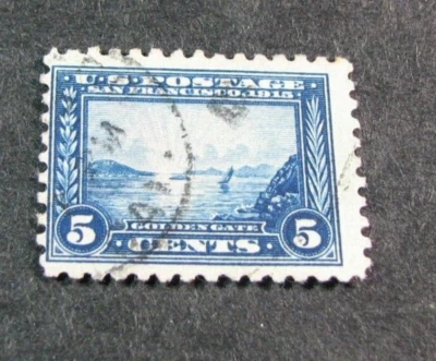 US Scott # 403 Gold Gate 1914-15 usado A11 Foto 1 de 2