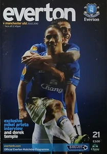 EVERTON v MAN UTD - 20.02.2010 - OFFICIAL PREMIER LEAGUE PROGRAMME - 2009/10 - Picture 1 of 1