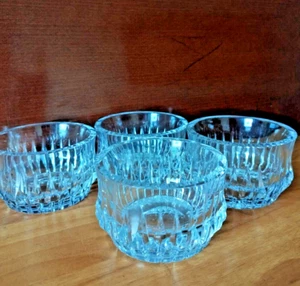 Set di 4 ciotole in cristallo per cocktail di gamberi dolce gelato anni '80 - Imagen 1 de 4