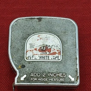 Vintage Evans 15Ft White Tape Vintage Tape Measure Made in USA - Picture 1 of 8