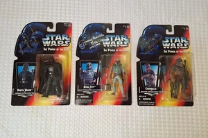 1995 Star Wars Boba Fett Darth Vader Chewbacca Signed Action Figure Auto Lot - Picture 1 of 24