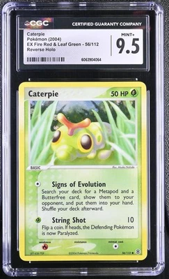 CGC 9.5 Caterpie EX Fire Red & Leaf Green 56/112 Reverse Holo Pokemon Card - Image 1 of 2