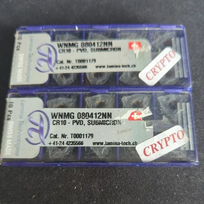 TUNGALOY Job lot 20 x LAMINA CARBIDE INSERTS FOR TURNING WNMG0804