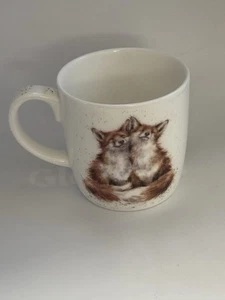 Royal Worcester Wrendale Design Bedtime Kisses 14 Ounce Mug Foxes Hannah Dale - Picture 1 of 3
