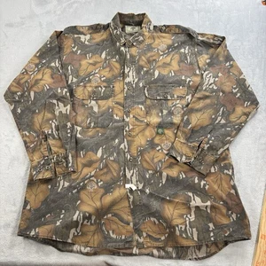 Vintage Mossy Oak Hunting Shirt Mens XL Fall Foliage Long Sleeve USA Field - Picture 1 of 8
