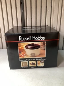 Russell Hobbs Auto Slow Cooker In Beige/Brown - Vintage/Retro Brand New In Box. - Picture 1 of 24