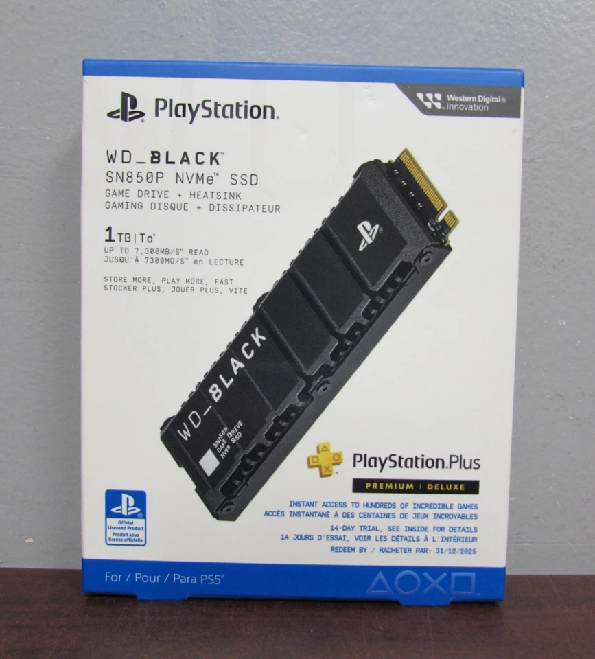 Western Digital WD_Black SN850P 1TB NVMe SSD for PS5  - NEW SEALED  [31D] - Image 1 of 4