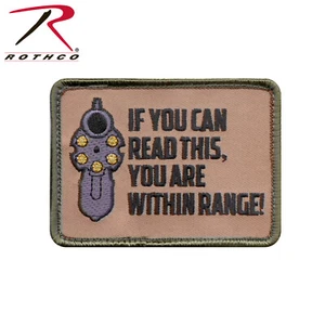 Patch 2,5 x 3,5" Rothco Si vous pouvez lire ceci vous êtes à portée Moral - Photo 1/1