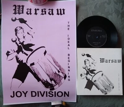 Warsaw/Joy Division The Ideal Beginning Rare 7" 1981 Enigma Poster & Sleeve N/M Foto 1 de 4