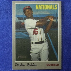 2019 Topps Heritage #28: Victor Robles [Clothe] (INS-53) - Picture 1 of 1