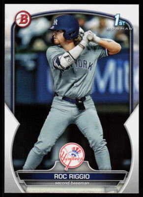 2023 Bowman Draft Roc Riggio #BD-30 BASEBALL New York Yankees 1st - Image 1 of 2