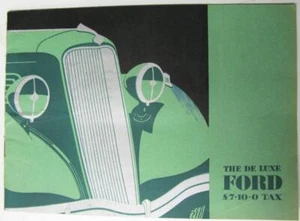 FORD De Luxe Single & Double Entrance Car Sales Brochure for 1935 #A/C. 802/335 - Picture 1 of 5