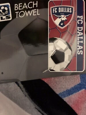 MLS FC 达拉斯西北公司 28 英寸 x 58 英寸沙滩毛巾新品 * — 第 1/2 张图片