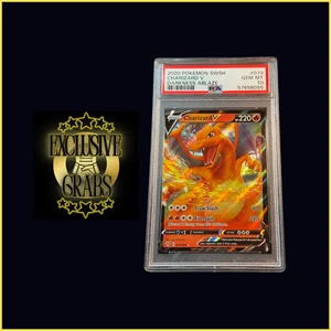 2020 POKEMON SWSH CHARIZARD V DARKNESS ABLAZE 019/189 HOLO PSA 10 GEM MINT - Picture 1 of 3