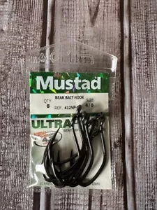 Mustad Beak Bait Hook Size 4/0 QTY 8 - Picture 1 of 3