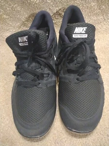 Nike Free 5.0 724383-002 Lace Up Black White Running Shoes Women’s Size 8.5 - Picture 1 of 8