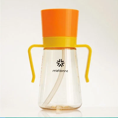 Taza de pajita no tóxica para prevención de fugas de bebé 300 ml pajita para bebé taza para sorber sin BPA Foto 1 de 4